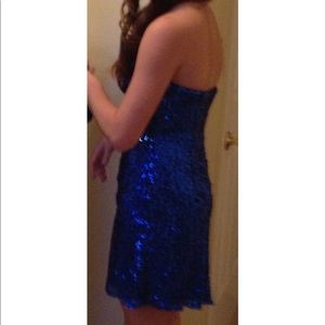 Royal Blue Sequence Prom Dress size 00